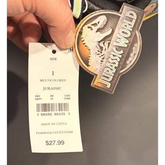 Jurassic World Toddler Boys Athletic Light-up Sneakers Multicolor T. Rex Youth 1 - Picture 9 of 16